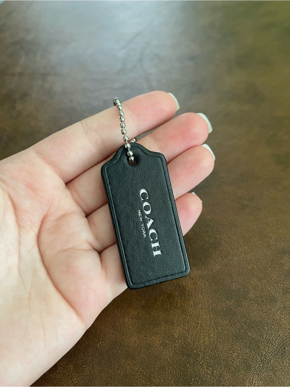 Rare Black and brown coach hangtag